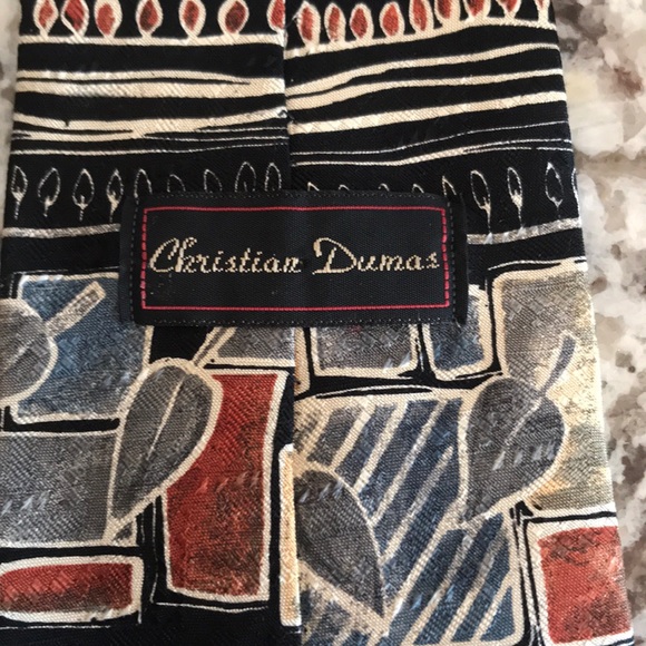 Christian Dumas 100% silk tie - Picture 3 of 3